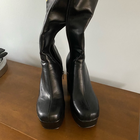 Lamoda raver platform boots new no box size 8 - Picture 2 of 5